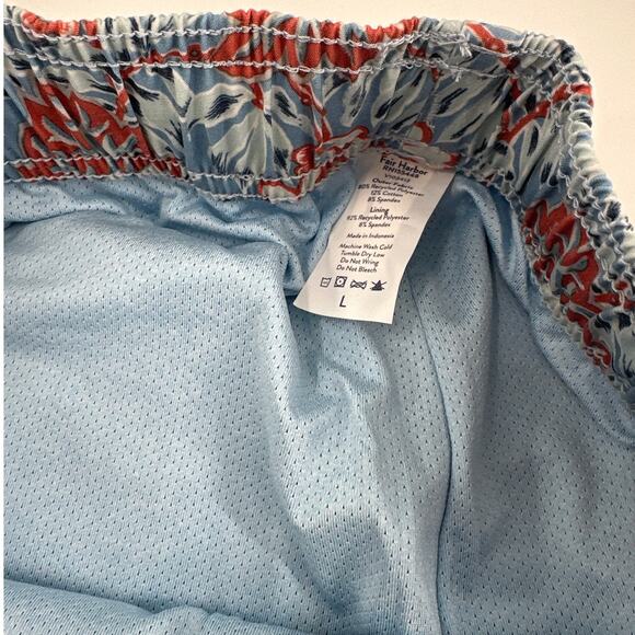 Fair Harbor Sky Blue Beach Forest The Bayberry Trunk Size L - Picture 7 of 9